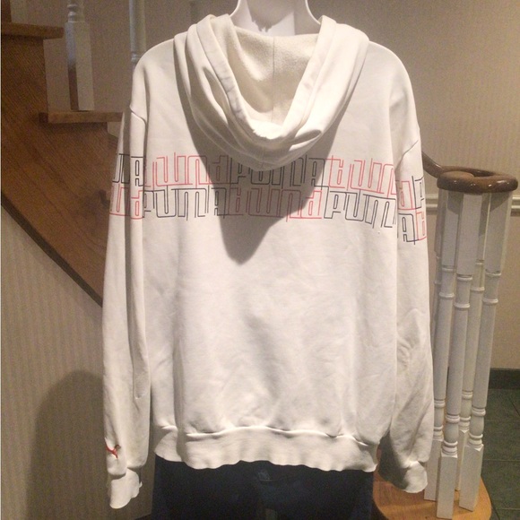 💕Host Pick💕🛍2 for$40🛍Puma men’s white slip on hoodie - Picture 2 of 4